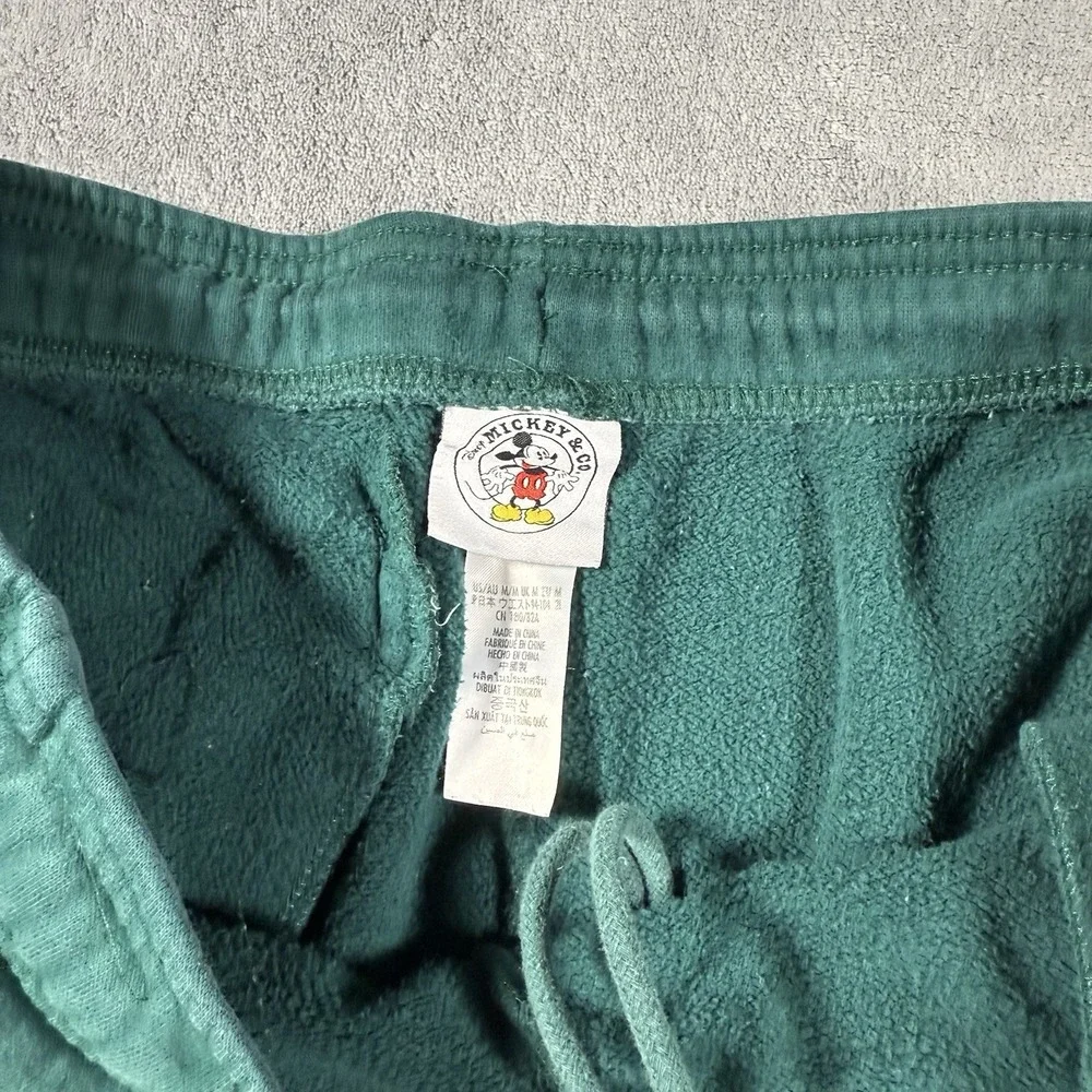 Disney Mickey Mouse Sweatpants‎ Size Medium Green Mickey & Co Joggers - Picture 7 of 8
